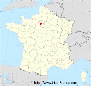 Small administrative base map of Le Tremblay-sur-Mauldre